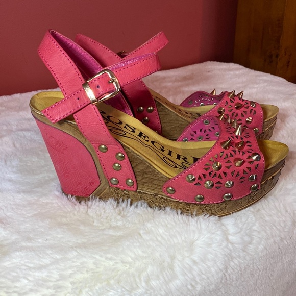 rosegirl Shoes - Rose girl platform wedge spiked sandals